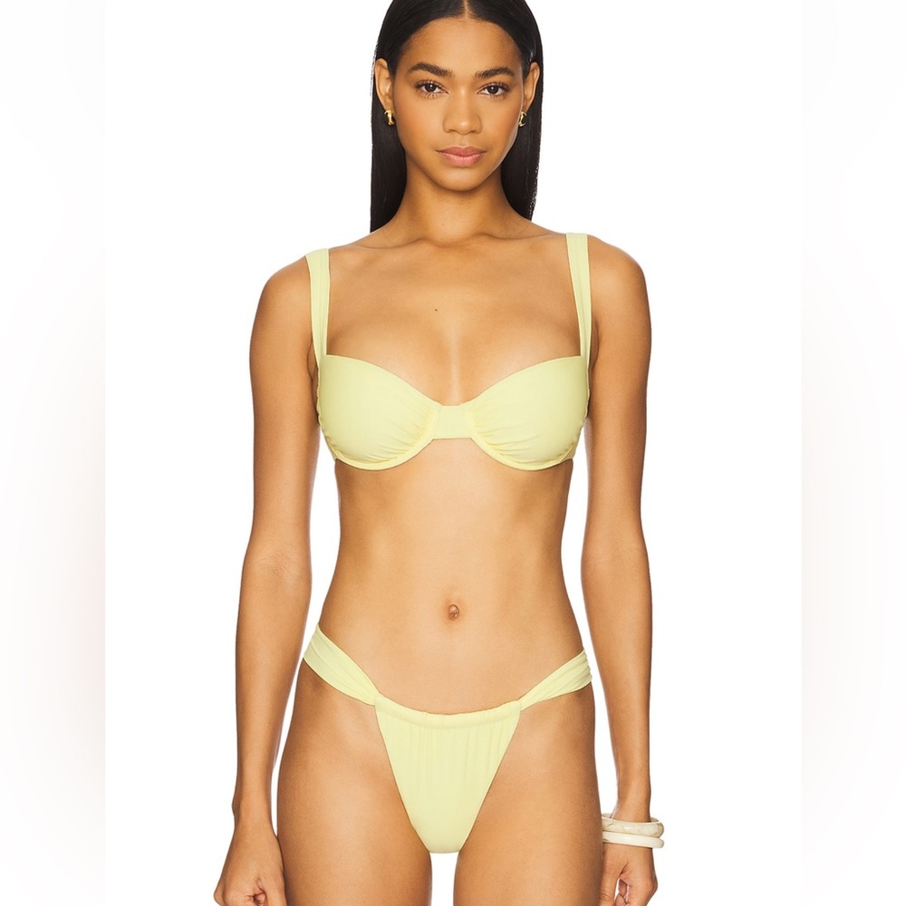 Lovers and Friends Chasing Sunsets Top and Bottom Yellow Bikini Set